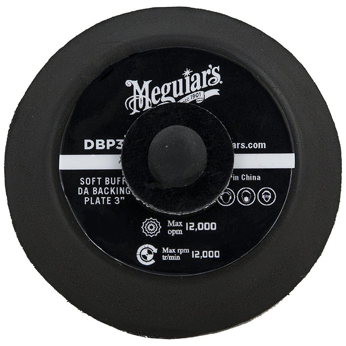 Meguiars Soft Buff Backing Plate for Orbital/DA Polishers - 3"
